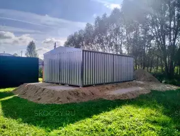 Большой вместительный контейнер в цинковом цвете в дер. Смыково, Судогодский р-н, Владимирская область